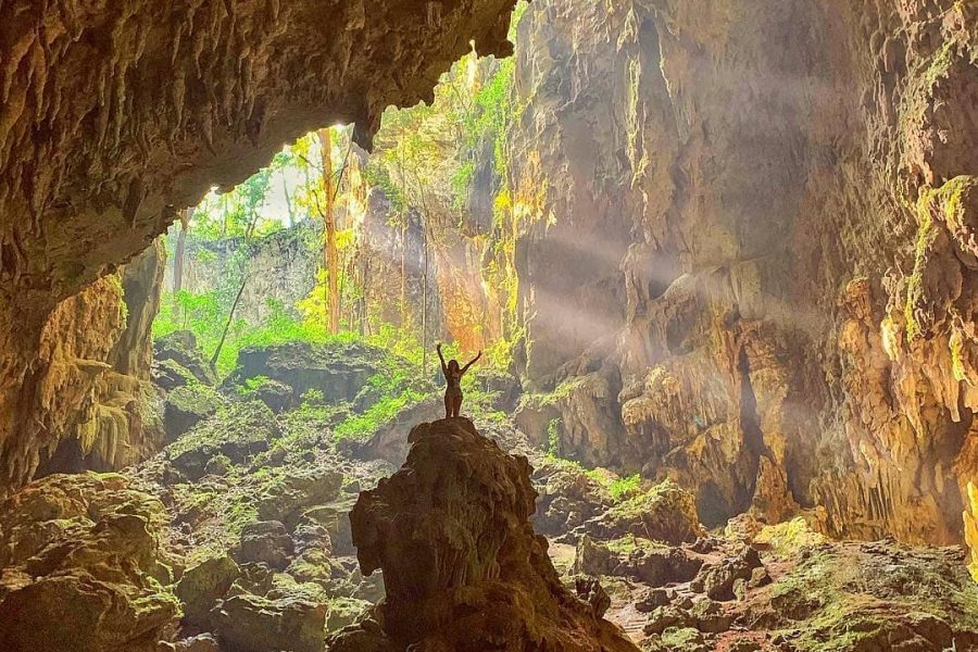 Do Rappel in The Caves Of Bombil Pek – Tour from Coban