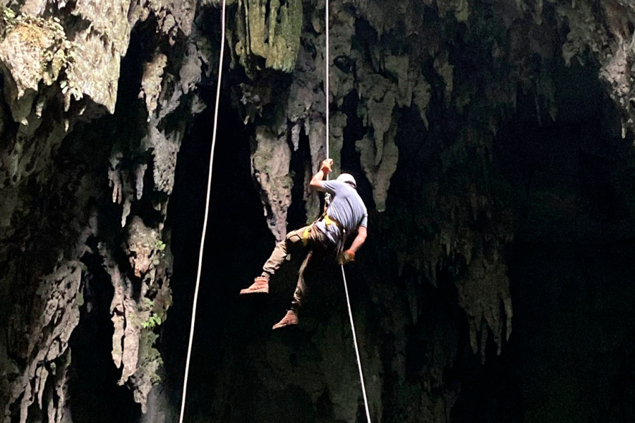 Do Rappel in The Caves Of Bombil Pek – Tour from Coban
