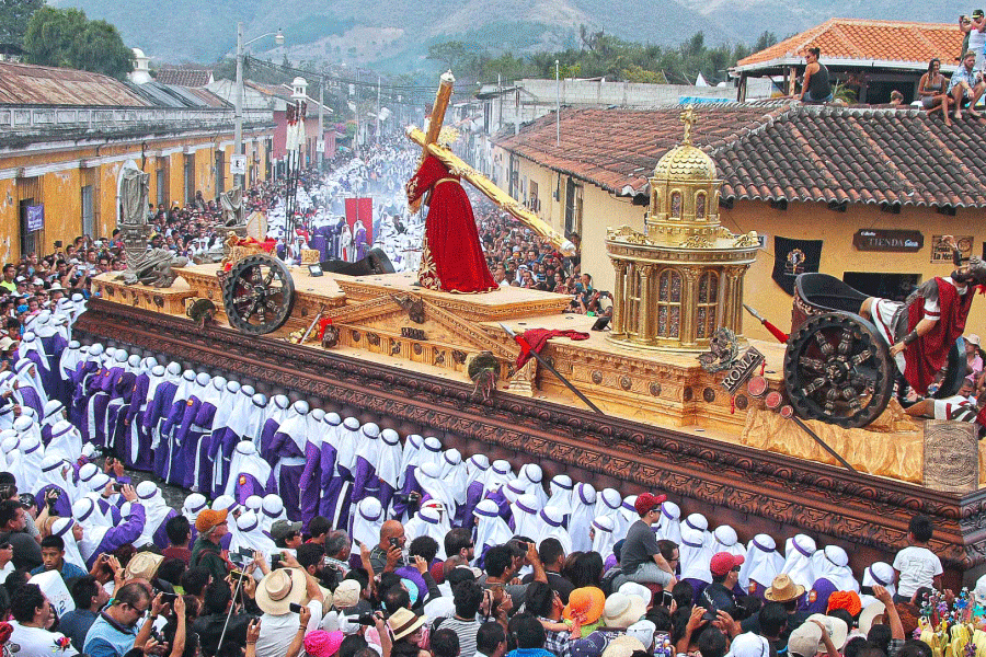 Tour of Catholic Processions During Holy Week in Antigua