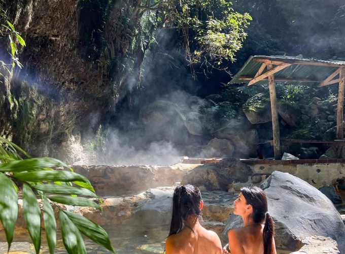 Natural Hot Springs Experience and visit an Authentic Mayan Market