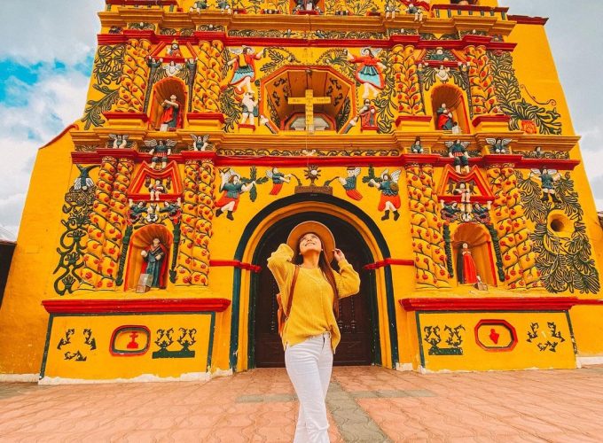 Visit 3 Colorful Mayan Towns + Iconic Yellow Church of San Andres Xecul