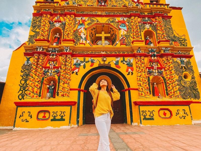 Visit 3 Colorful Mayan Towns + Iconic Yellow Church of San Andres Xecul