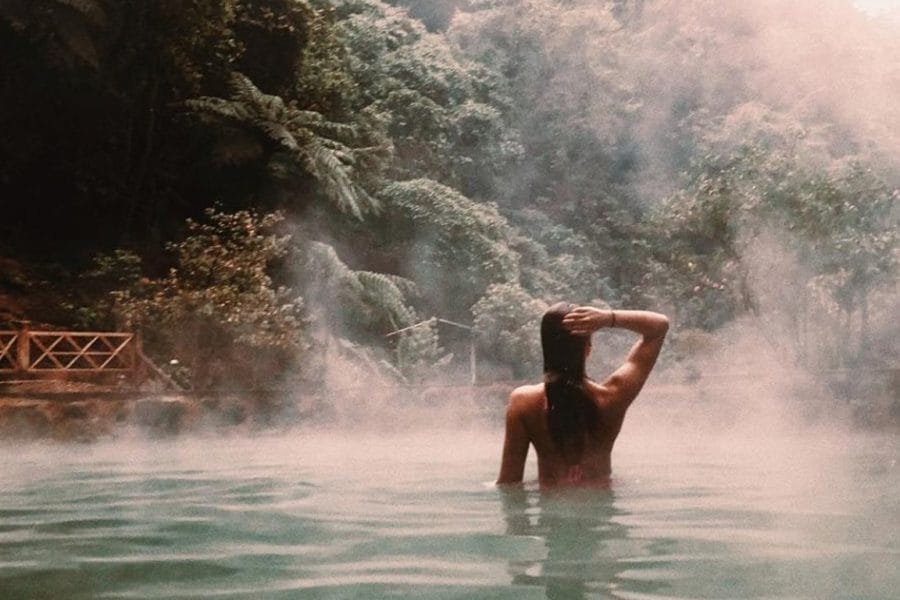 Natural Hot Springs Experience and visit an Authentic Mayan Market