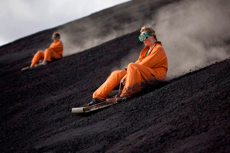 Volcanic Sandboarding Adventure in Volcan Cerro Negro