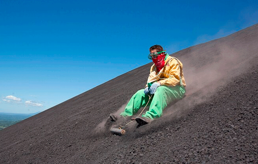 Volcanic Sandboarding Adventure in Volcan Cerro Negro