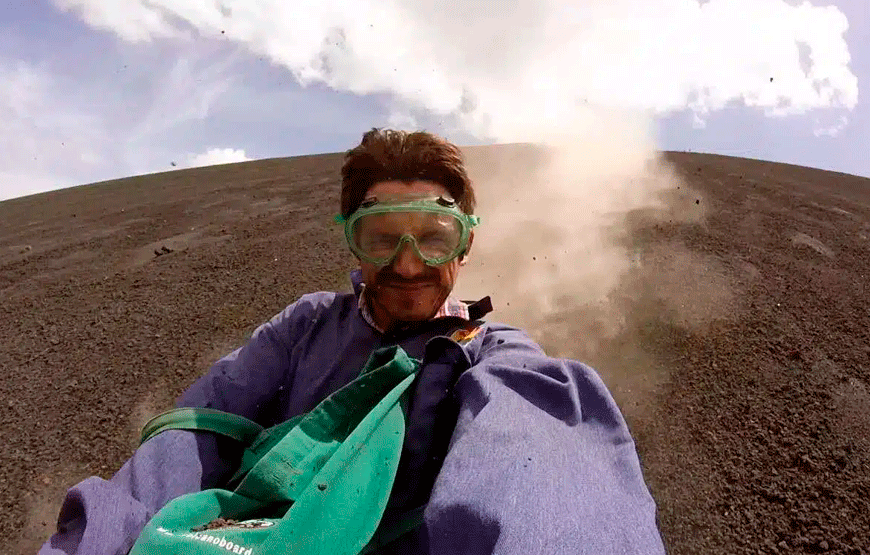 Volcanic Sandboarding Adventure in Volcan Cerro Negro