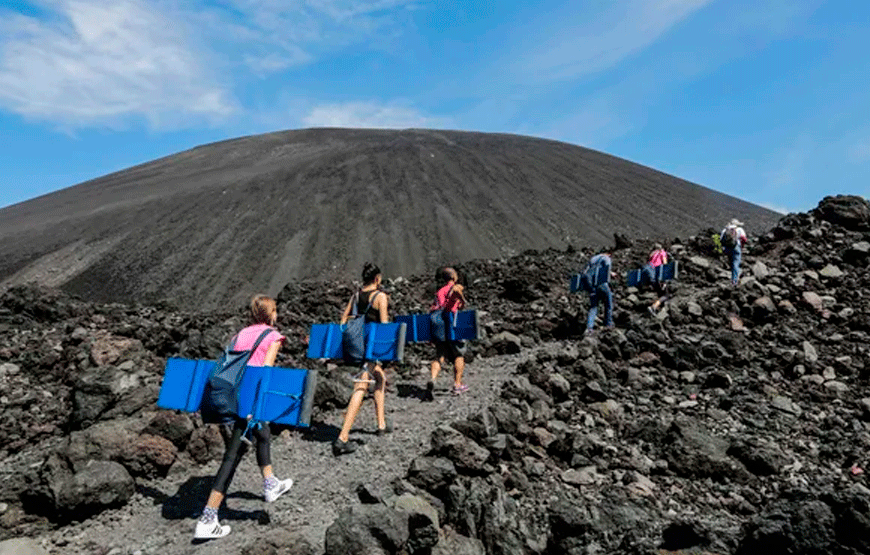 Volcanic Sandboarding Adventure in Volcan Cerro Negro