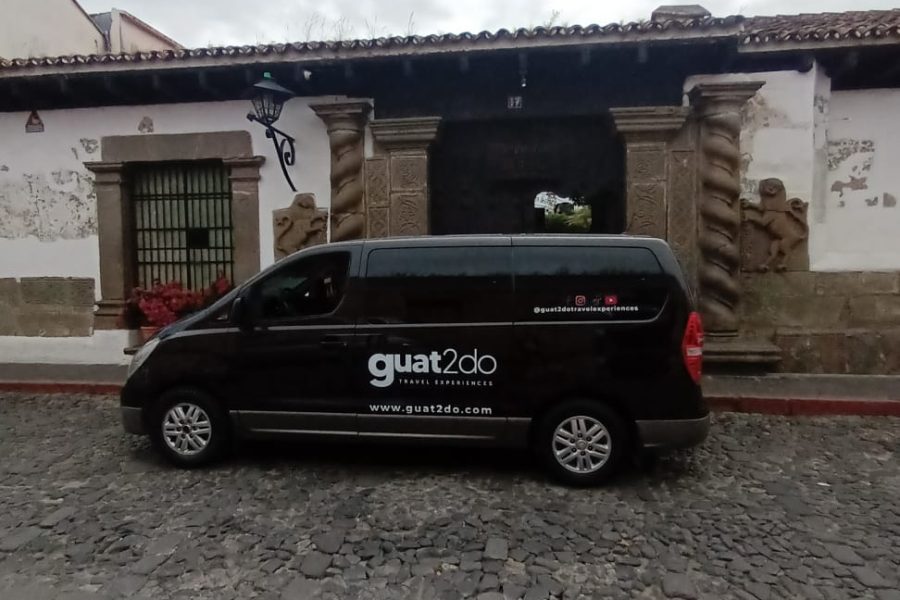 Private Transportation Service to Antigua Guatemala on a Minibus with A/C